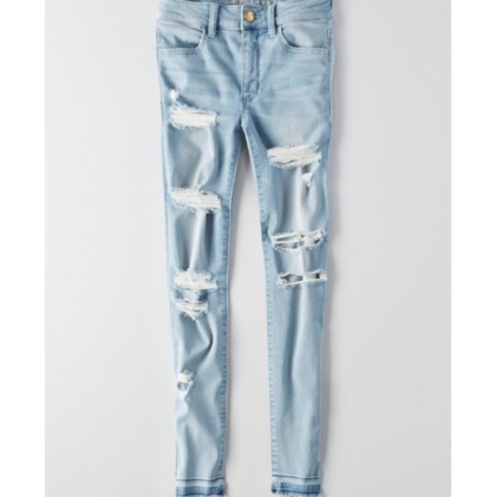 American eagle ripped skinny jeans